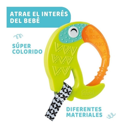 Imagen 3 de 7 de Mordillo Chicco Fresh Funny 6m+ Tucan