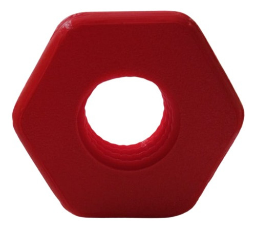 Tuerca Tope Mancuerna Para Barra De 1 Pulgada X 4 Unidades Rojo 2.54 Cm