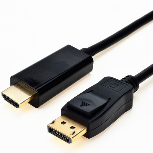 Imagen 1 de 5 de Cable Displayport Macho A Hdmi Macho 1.8m