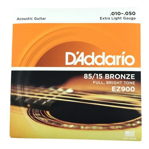 Cuerdas Guitarra Acústica Bronce D'addario Ez900