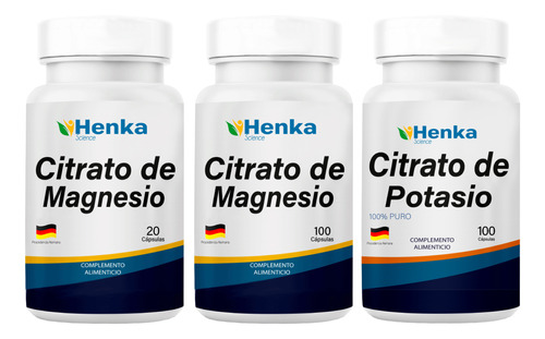 Pack Citrato De Magnesio + Citrato De Potasio