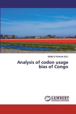 Libro Analysis Of Codon Usage Bias Of Congo - Siddiq Ur R...