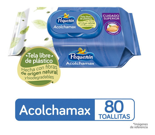 Pequeñin Toallitas Húmedas Acolchamax 80 Unidades