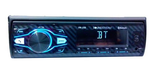 Imagen 1 de 2 de Autoestéreo para auto Soundstream VM-25B con USB, bluetooth y lector de tarjeta SD