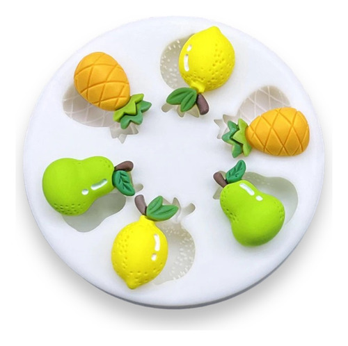 Molde Mini Limones, Pera Y Piña
