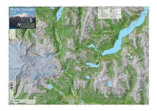 Imagen 1 de 3 de Mapa Topográfico: Monte Tronador