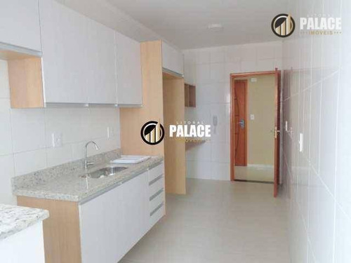 Apartamento Com 2 Dormitórios À Venda, 93 M² Por R$ 420.000,00 - Vila Guilhermina - Praia Grande/sp - Ap1565