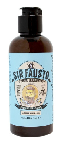 Sir Fausto Men's Culture Shampoo Barba Hidratante Travel 3c