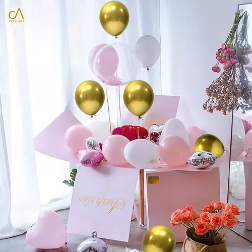 Caja sorpresa con globos