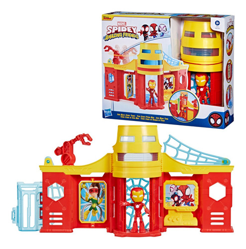 Set De Juego Torre Stark Con Figura De Iron Man, +3 Años