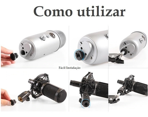 Imagem 7 de 7 de Suporte Para Microfone Pedestal De Mesa Articulado Promoção