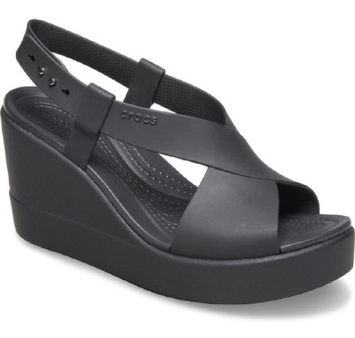 Sandalias Mujer Crocs Cs Brooklyn High Wedge W Black/black