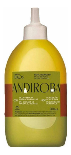 Repuesto Aceite Trifásico Andiroba 200ml Natura Ekos