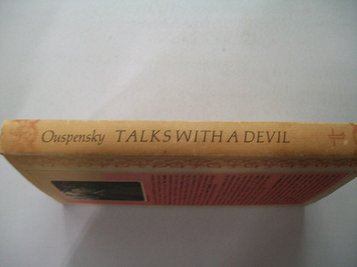 Livro Talks With A Devil Inglés 1972 P D Ouspensky (Usado)