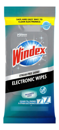 Windex Toallitas Electrnicas, Prehumedecidas, Proporcionan B