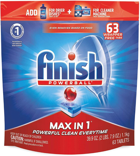 Finish - Powerball Capsulas Detergente Lavavajillas - Usa