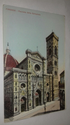 Antigua Postal Italia Catedral De Firenze