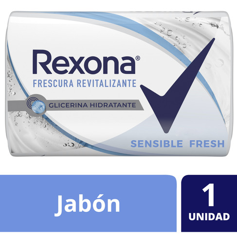 Jabon Tocador  Sensfresh 125 Gr Rexona Jabon De Tocador