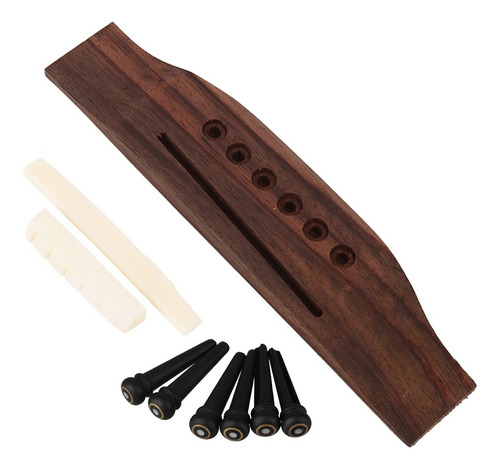 Bqlzr Guitarra Acustica Sustitucion Set Ebony Bridge End Nut