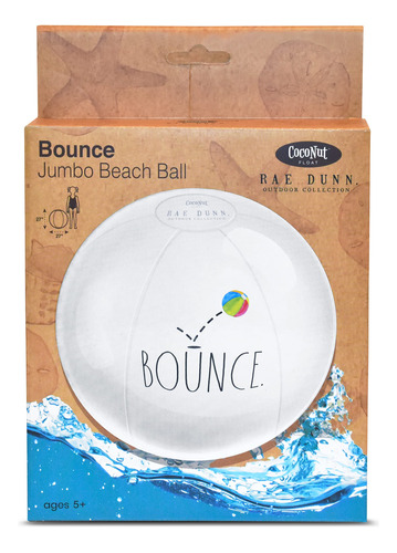 Rae Dunn Beach Ball By Coconut Float - Bola Inflable Grande