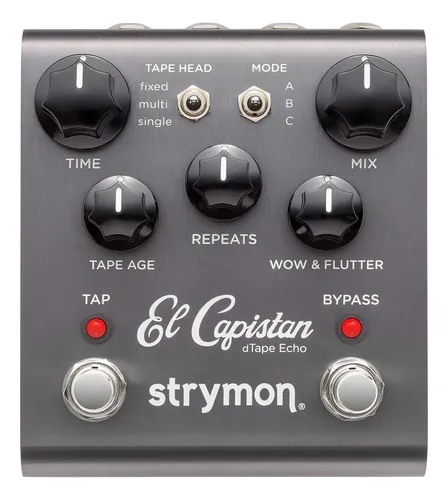 Pedal de efeito Strymon El Capistan dTape Echo cinza Pedal de efeito Strymon El Capistan dTape Echo cinza