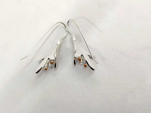 Aretes Pendientes Con Flores Joyería De Fiesta O Boda