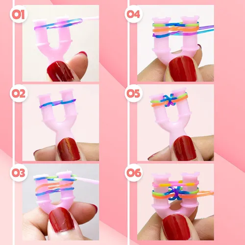 Kit Para Hacer Pulseras Ligas O Bandas Elásticas Niñas