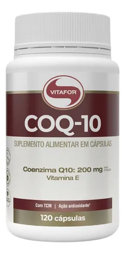 Coenzima Q10 Vitafor 200mg 120 Cápsulas Neutro