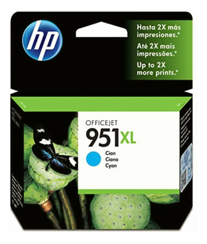 Cartucho De Tinta Hp 951xl Cian Original (cn046al)