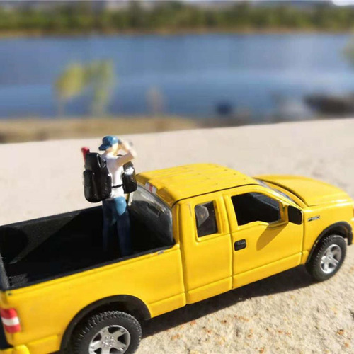 2 X 1/64 Figuras Diorama Street Scene Escenario Modelo Kit