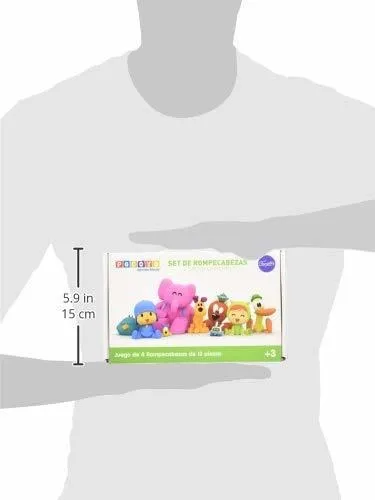 Pocoyo Set De 4 Rompecabezas De 12 Piezas, Niños 3+ Años