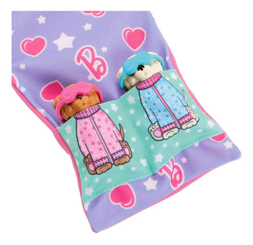Barbie Set De Juego Fiesta De Pijamas Con Perritos Mattel