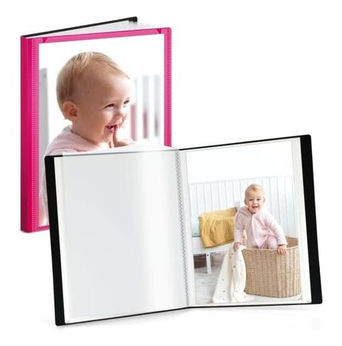 Cranbury Small Picture Book For 5x7 Photos - (pink, 2 Pack),