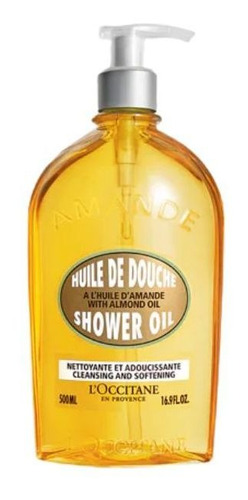  Óleo hidratante para corpo L'Occitane Almond Shower Oil en dispensador 500mL amêndoa