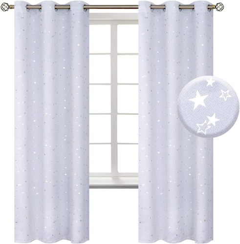 Cortinas Opacas Para Niños Para Dormitorio, Con Ojales...