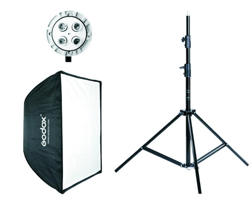 Kit Godox Para Luz Continua Con Softbox 80x120 Y Tripie