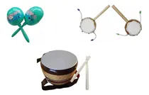 Comprar Pack Instrumentos Musicales De Madera 5 Piezas Para Niños