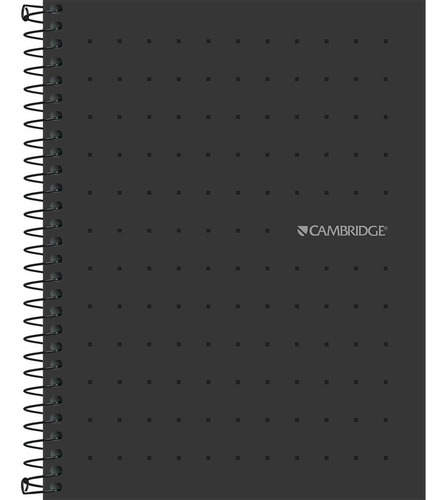 Caderno Executivo Capa Plástica Cambridge S/ Pauta 80 Folhas