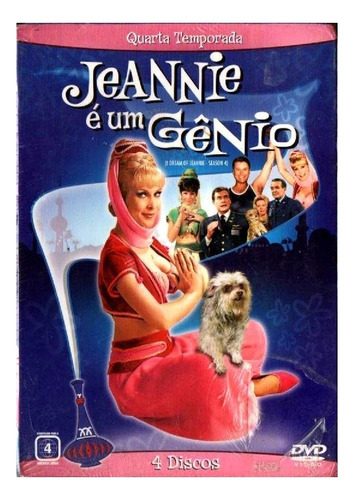 Jeannie É Um Gênio 4ª Temporada - Box Com 4 Dvds