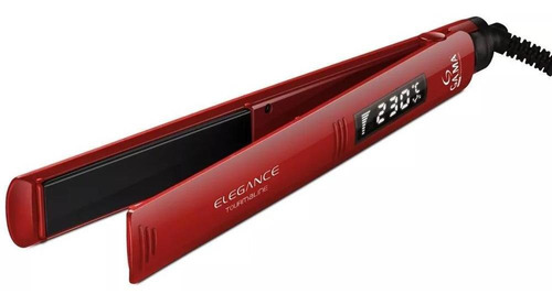 Plancha De Cabello Gama Elegance Digital, Tourmaline, Rojo