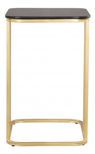 Mesa Lateral Alma Oro/negro Këssa Muebles