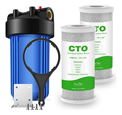 Carcasa De Filtro Simpure De 10 Pulgadas Con 10 X 4.5 Cto Ca