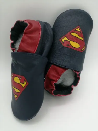 Zapatos En Cuero Para Bebés Para Gatear Niño