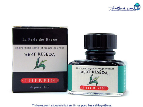 Tinta J.herbin Pluma Fuente - 30 Ml - Vert Reseda