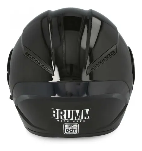 Casco para Motociclista Brumm Extragrande Negro