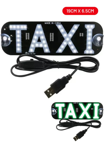 Letrero Led Taxi