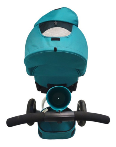 Triciclo Para Niños De Lujo Giratorio Llantas Aire Luz Color Verde
