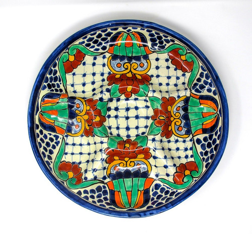 Plato De Talavera Tipo Botanero Varios Modelos