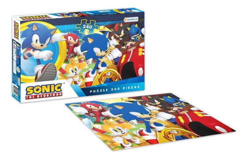 Puzzle Sonic The Hedgehog 240 Piezas 48x33cm Tapimovil