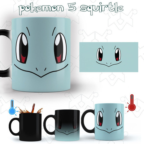 Taza Mágica Personalizada Pokemon Cara De Squirtle